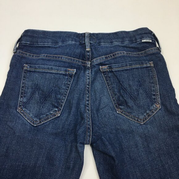 MOTHER Girl Crush Wash The Looker Ankle Fray Hem 5 Pocket Logo Hardware Jeans - Picture 11 of 16